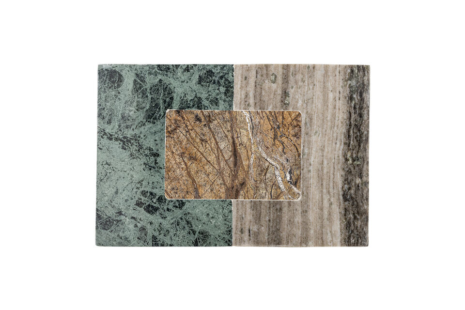 Planche à découper L30,5x20 cm en marbre vert Ketil - 6