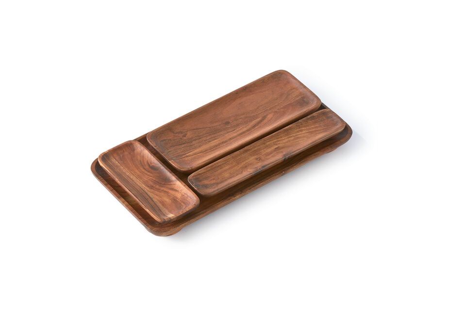 Planki cognac acacia houten dienblad Merken