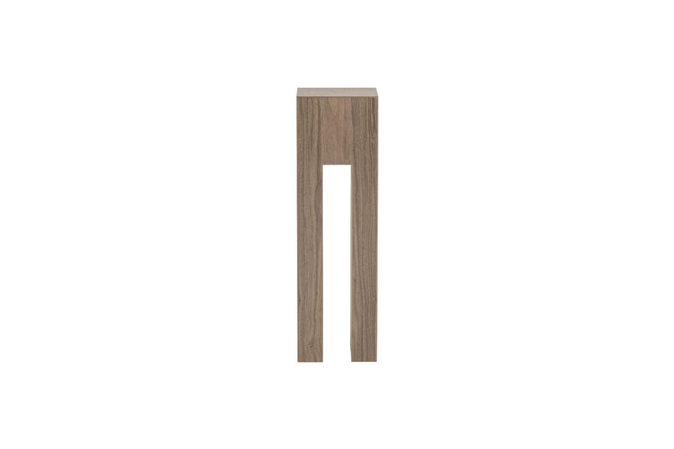 Simplistic column Wooden plant stand Finished in walnut wood veneer H 80 cm x W 24 cm x D 24 cm