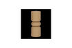 Miniature Plant stand H77 cm sand metal Brava 1