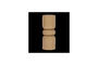 Miniature Plant stand H77 cm sand metal Brava Clipped