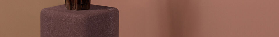 Benadrukte materialen Plantenstandaard 70x30x30 cm Metaal Bruin LUEN