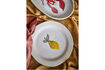 Miniature Plate Ø21 cm (Set of 4) Yellow Stoneware Hadden 2