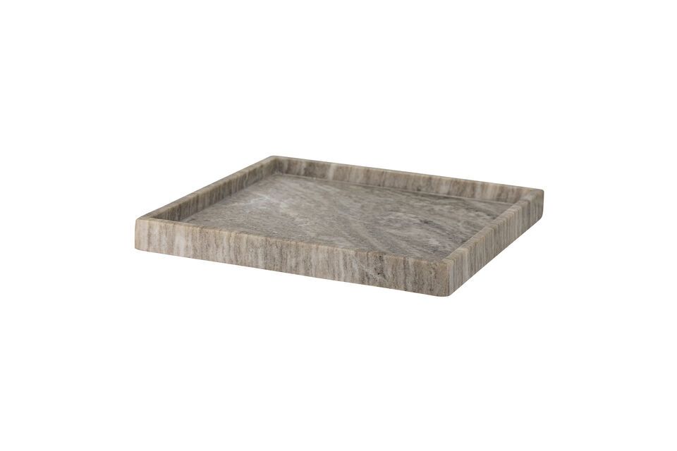 Plateau 35x35 cm en marbre marron Majsa Bloomingville