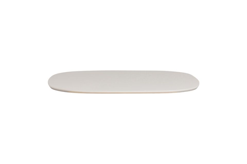 Plateau de table 130x130 en bois de frêne blanc cassé Tablo    Woood