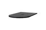 Miniature Plateau de table d'extrémité rond 210x120 cm Frêne Noir Mat TABLO LUNGO Détouré