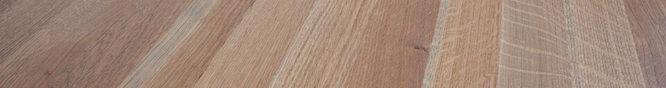 Mise en avant matière Plateau de table ovale 220 x 90 en bois beige Tablo