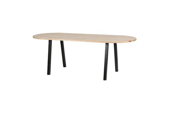 Plateau de table ovale 220x90 en bois beige clair Tablo Détouré