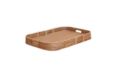 Plateau en rotin clair Rotin