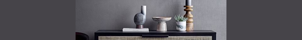Mise en avant matière Plateau marron en grès Achille