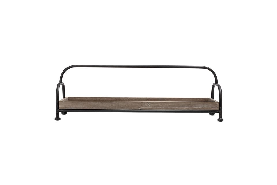 D\'une longueur de 61 cm, le plateau Méon propose un design rectangulaire en bois de sapin brun