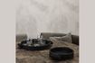 Miniature Plateau rond en bois de manguier noir Block 2