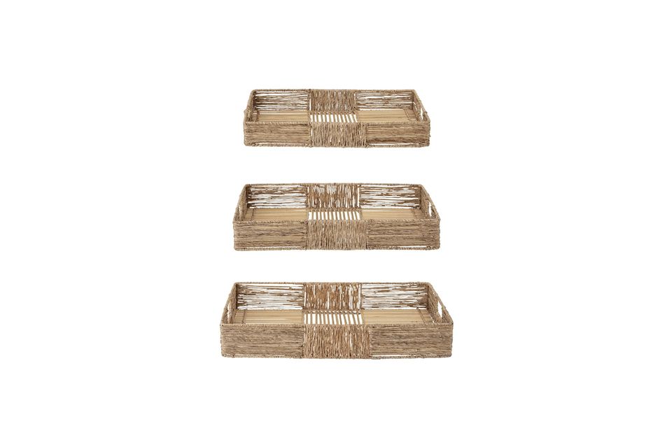 Plateaux en jute Lecia Bloomingville