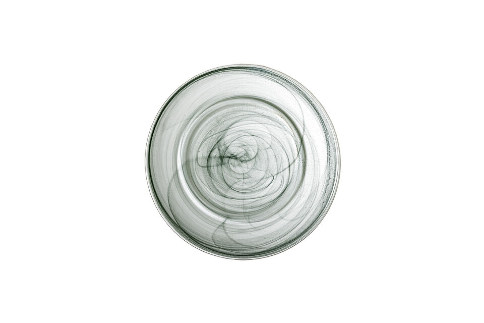The colordyed finish enhances the subtle depth of the design
