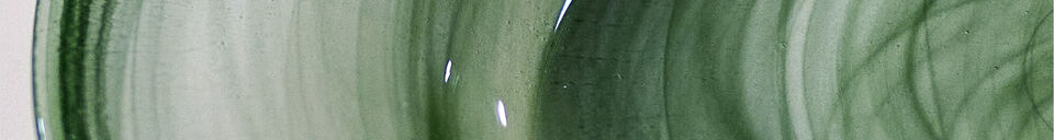 Material Details Plates (Set of 4) Ø33 cm Green Glass Amelie