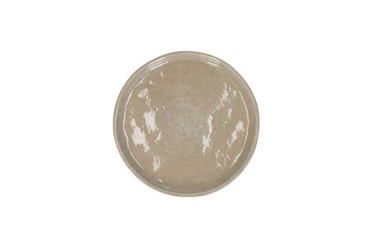 Plato de gres blanco Spiro Clipped