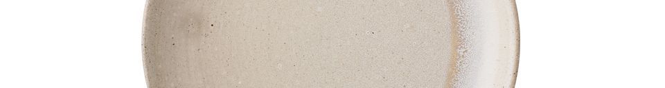 Descriptivo Materiales  Plato de gres Columbine
