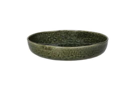 Plato de gres verde oscuro Spiro