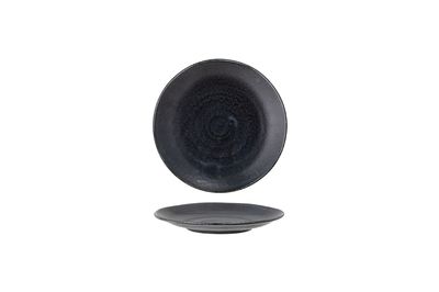 Plato de porcelana negra 24 cm Yoko