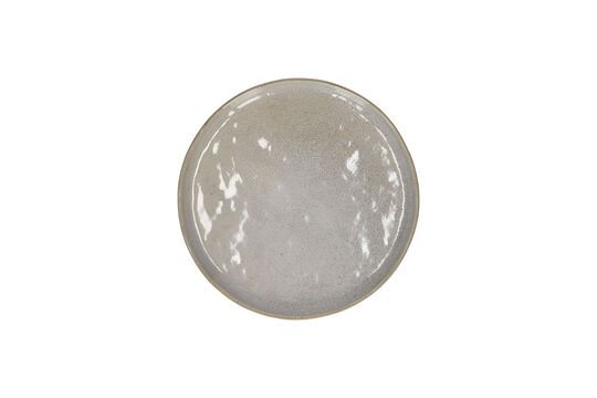 Plato de postre de gres blanco Spiro Clipped