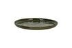 Miniatura Plato de postre de gres verde oscuro Spiro 1