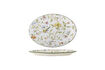 Miniatura Plato de servir 35x25 cm de gres multicolor Bloomie 1