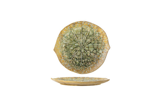 Plato de servir Ø30,5 cm de gres verde Milani Clipped
