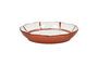 Miniatura Plato hondo de porcelana color óxido Mykonos Clipped