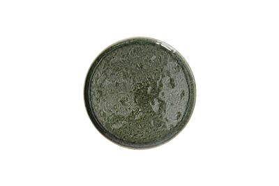 Plato llano de gres verde oscuro Spiro