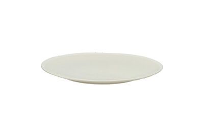 Plato llano de porcelana beige Biscotti