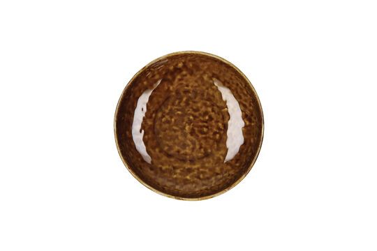 Plato pequeño de gres marrón Spiro