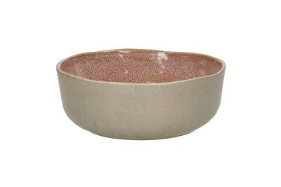 Plato sopero de gres rosa Spiro