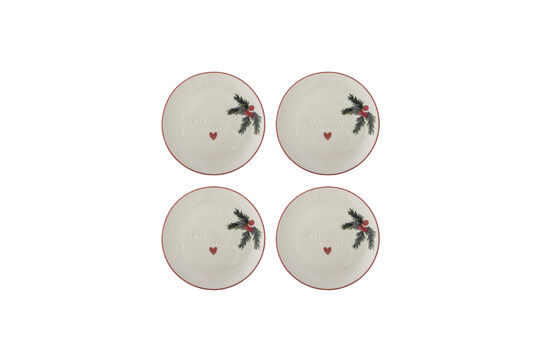 Platos (set de 4) de gres natural Jovida Clipped