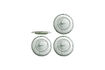 Miniatura Platos (Set de 4) Ø33 cm de cristal verde Amelie 1