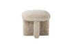 Miniatuur Poef D43xH39 cm van polyester naturel Frikka 5