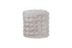 Miniatuur Poef hoog fluffy stof Naturel OLVEN 1