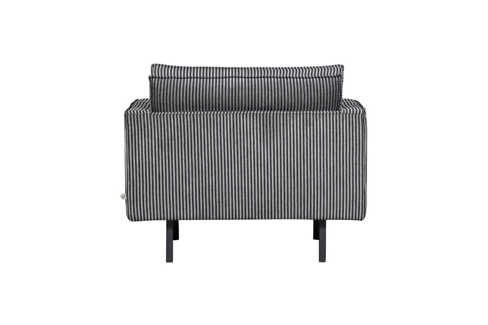 Design robusto e moderno Fa parte della celebre serie Rodeo Rivestita in tessuto a righe H 85 cm x