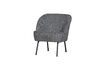 Miniatura Poltrona a righe nero/grigio Vogue 1