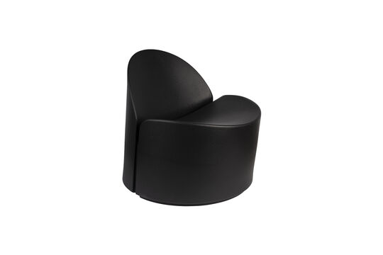 Poltrona Bloom in plastica riciclata con macchie nere