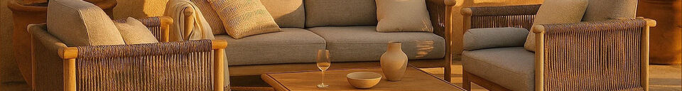 Materiali prima di tutto Poltrona da giardino in legno di acacia beige Oasis