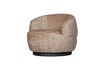 Miniatura Poltrona girevole in ciniglia sabbia WOOLLY 1