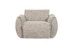 Miniatura Poltrona girevole in tessuto melange naturale BAGGY 2