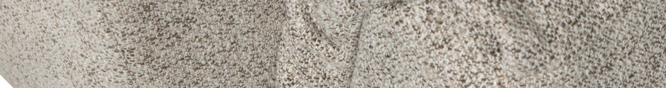 Materiali prima di tutto Poltrona girevole in tessuto melange naturale BAGGY