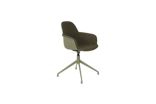 Poltrona girevole in tessuto verde Albert Kuip