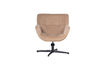 Miniatura Poltrona girevole velluto sabbia Wibo 3