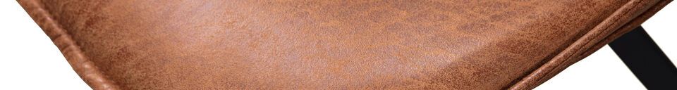 Materiali prima di tutto Poltrona in pelle marrone Swen
