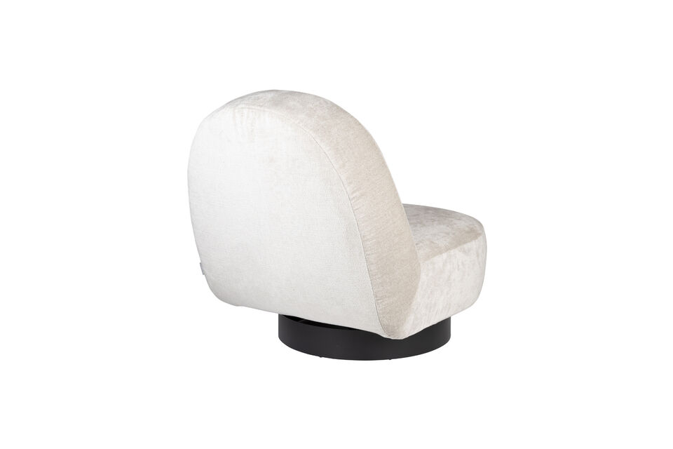 Poltrona in tessuto beige Eden - 11