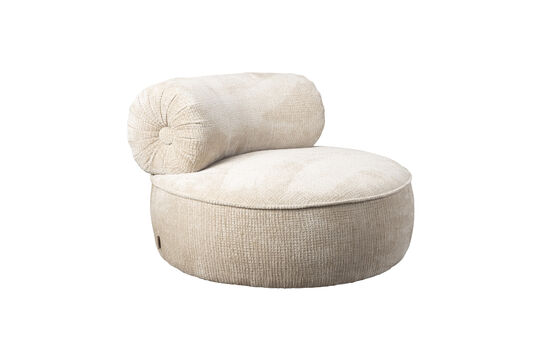 Poltrona in tessuto beige Tilbury