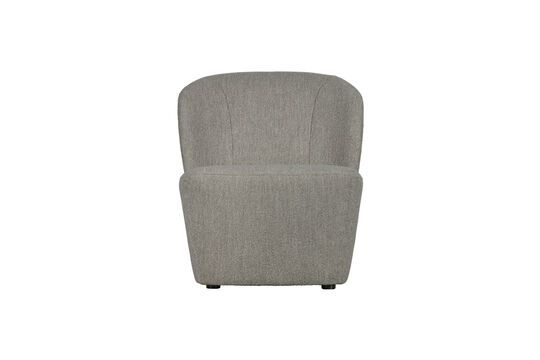 Poltrona in tessuto grigio chiaro Lofty