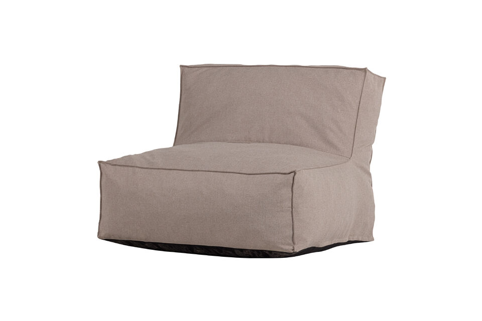 Poltrona lounge da giardino 80x95 cm Olefina Sabbia Velora Woood